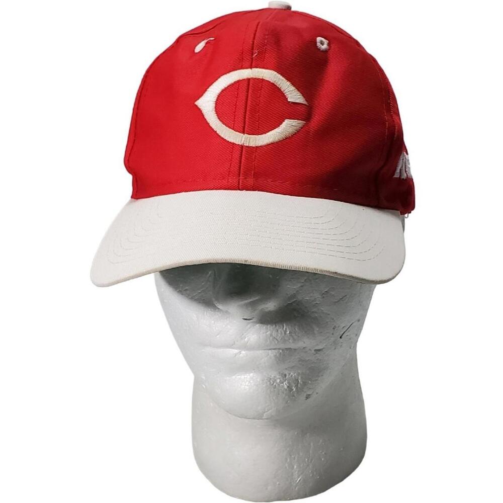 Vintage Cincinnati Reds Hat Cap Mens Snapback Red Logo 7 MLB Baseball 80's 90's